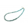 Blue Beaded Aquamarine Necklace